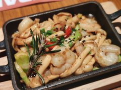 芦笋白玉菇虾仁-仓桥家·焗寿司·锅物(光谷步行街店)
