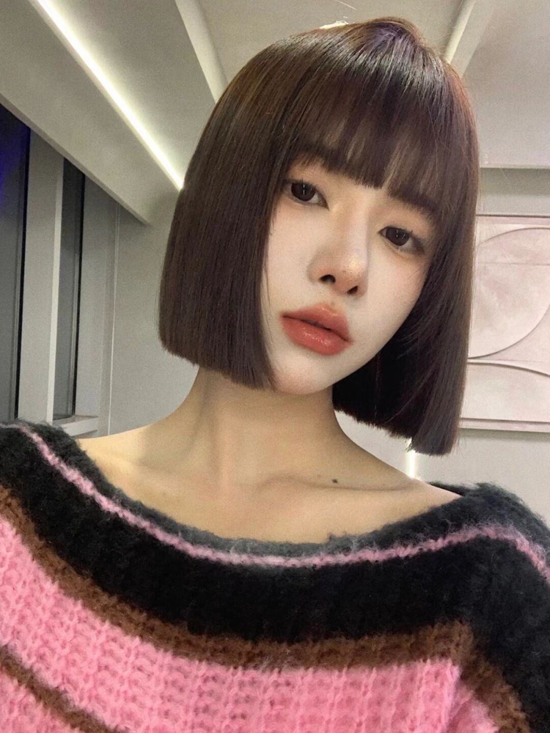 圆脸肉肉脸女生适合的一刀切