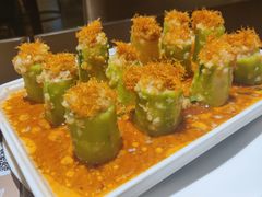 蒜蓉瑶柱蒸丝瓜-有璟阁港式餐厅(国贸商城店)