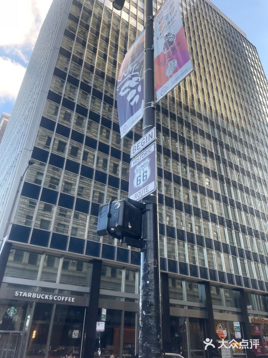 66号公路起点牌图片