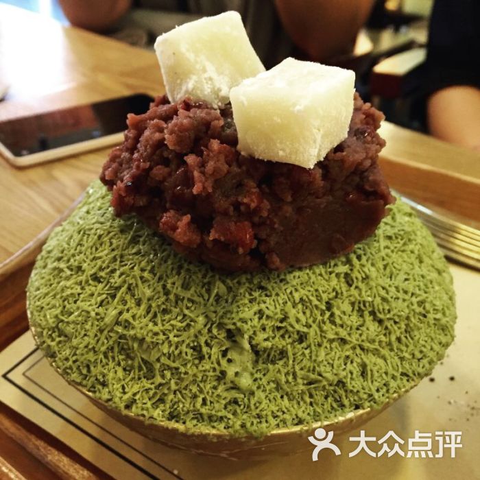 玉楼梦韩国料理-绿茶雪花刨冰图片-广州美食-大众点评网