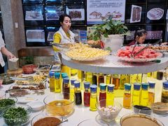 自助调料区-草原饭店火锅