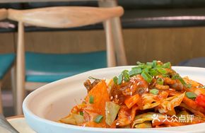 Spicy Chili Sauce Octopus and Pork Belly Stir-fry