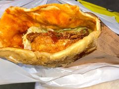 -小红车炸蛋葱油饼