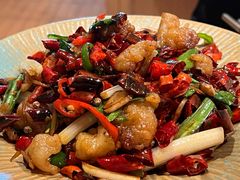 炒牛胸口油-浩海火燒雲傣家菜(芮欧百货店)