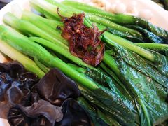 白灼菌菇菜心-新白鹿餐厅(虹桥南丰城店)