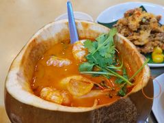 椰子虾-大树下海鲜饭店