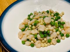 鸡头米烩玉米虾仁-老阿爸鲜鱼土菜(昆山花桥店)