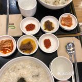 在明洞吃了几次“假本粥