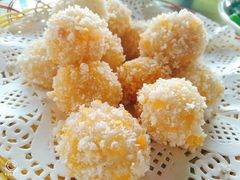 炸汤圆-菠菜美食