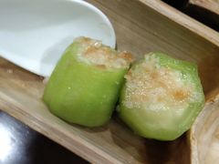 竹筒蒜茸蒸丝瓜-胡须哥网红竹筒菜
