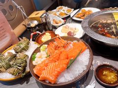 甜虾刺身-牛YO寿喜烧和牛火锅自助(三台子万象汇店)