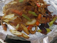 杏鲍菇五花腩，爆炒大头菜-大连老菜小船海鲜(文体街店)