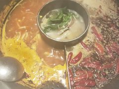牛油番茄菌汤三味锅-川锅一号火锅(铜山万达店)