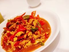 火腿炒农家豆腐皮-辣公子·千岛湖私房菜(滨江店)