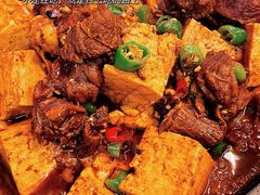 石锅牛腩豆腐-正味如家饺子家常菜