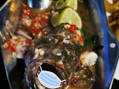 青柠汁蒸桂鱼-食肆&Fourteen(武林夜市店)