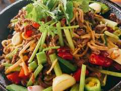 干锅牛肉丝-张关合渣(航空大道店)