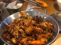 鱿鱼炒五花肉-富乐满韩国正宗炸鸡韩国料理(虹泉路店)