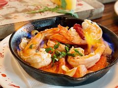 火焰橄榄油爆虾-BROWNSTONE布朗石西班牙餐厅(富城店)