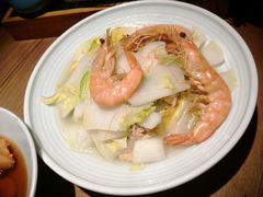 邬山腐皮时令杭白菜-老头儿油爆虾(金鹰世界店)