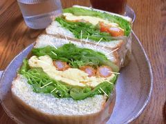 营养滑蛋炸虾三明治-Ginko银子(青龙街店)