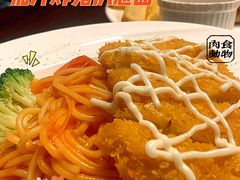 茄汁炸猪扒意粉-about(丹霞庄店)