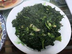 清炒荠菜-呼吸森林·生态农庄农家乐私房菜