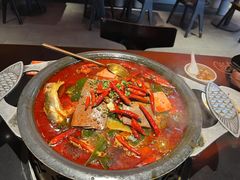 毛血旺烤鱼-探鱼·鲜青椒爽麻烤鱼(宝安大仟里店)