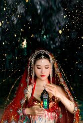 -后宫·古装汉服京剧儿童亲子全家福摄影