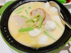 津菜煮潮州鱼糕鱼丸-潮上潮(南中环店)