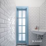 家居流行色蓝色系房子