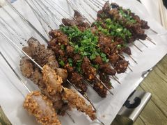 香辣耗牛肉-野火鲜货烧烤(河边小院店)