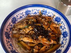 葱油鳝丝蛏子蛤蜊拌面-明呈黄鱼面馆(斜土路店)