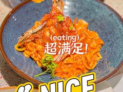 芝士蘑菇鲜虾意大利面-BE BRIGHT KITCHEN(正佳广场店)