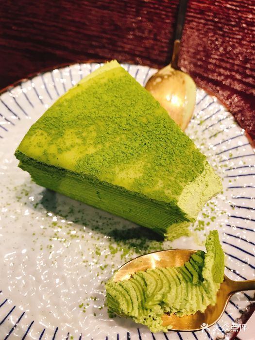甘兔庵京都宇治茶本铺(万博广场店)抹茶千层蛋糕图片 - 第3张