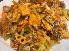 -东来菜馆•手抓海鲜家常菜•海鲜锅贴(鸽子窝店)