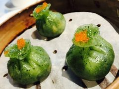 瑶柱鲜虾豆苗饺-皇朝会.经典传统粤菜(外滩店)