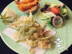 炸什锦蔬菜配炸虾塔塔酱-笑福亭料理小馆(解放碑店)