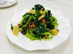 菠菜拌面筋-疆域美食