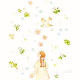 温暖治愈的春天插画，愿幸运和美好向所有人涌来！