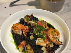 墨鱼汁海鲜意面-深圳美高梅酒店·意烁FIAMMA·地中海餐厅