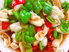 青椒炒鱿鱼-三亚相缘海鲜·烧烤·糟粕醋(三亚湾店)
