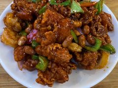 椒香虾仁爆鸡球-陈傻子餐厅(世纪都会店)