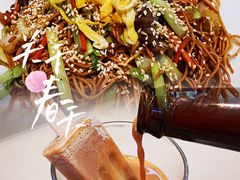 豉油皇炒面搭港奶-蔡澜港式点心(皇庭广场店)