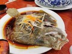 清蒸多宝鱼-四海鲜渔家菜(黄金海岸店)
