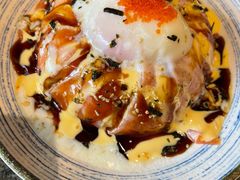三文鱼流心熔岩饭-梦山水日本烧肉(五四广场店)