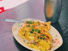 猪颈肉蛋包饭-新记餐厅(香槟大厦店)