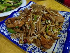 肉炒莜面鱼鱼-神木烩菜焖面(陕学前师范店)