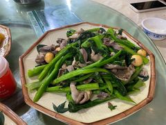 鸡什炒菜心-区海鸡场饭店(石壁店)